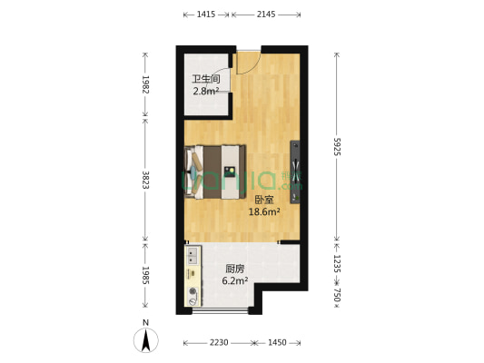 宗申赛纳维 1室0厅1卫 36平方
