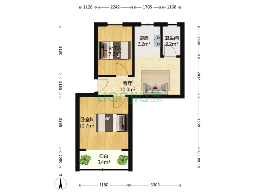 和平大沟 2室1厅1卫 47平方