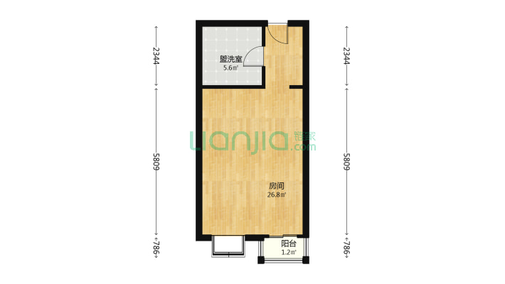 财经商住楼二手房实景图