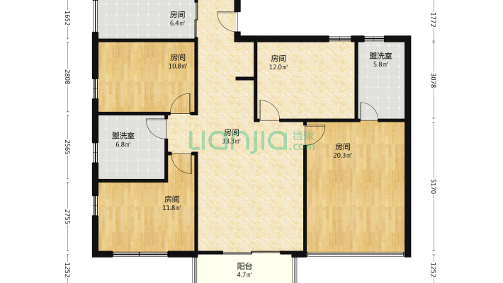 星创城二手房实景图