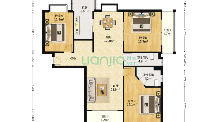 东城家园二手房实景图