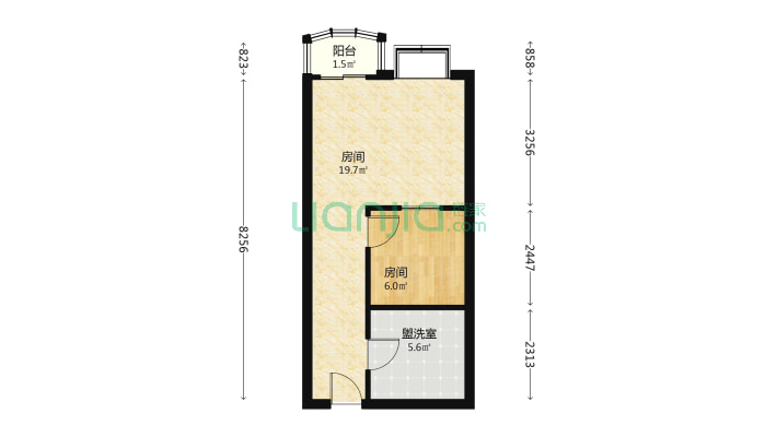 财经商住楼二手房实景图