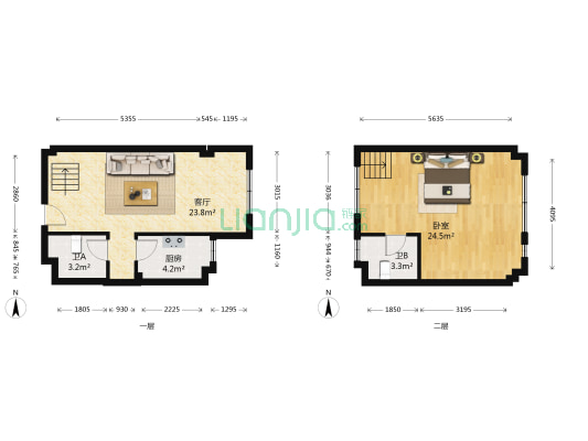 万晟丽水香堤 1室1厅2卫 43平方