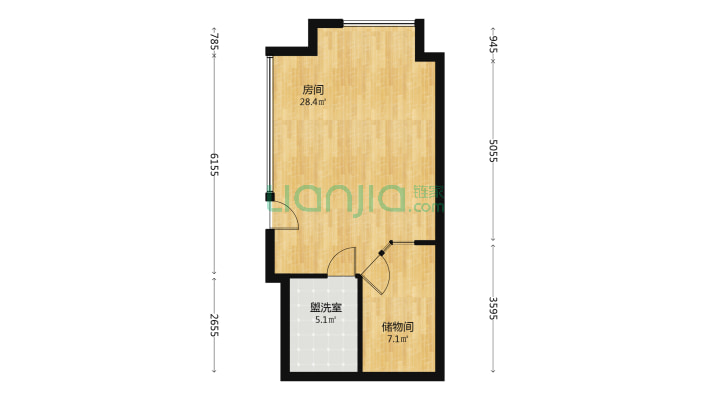 万达SOHO公寓二手房实景图