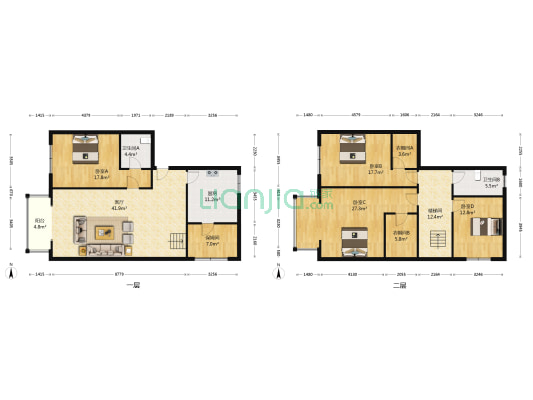 天通苑一区 4室1厅2卫 222平方
