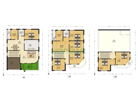 荔芳园 8室2厅4卫 285平方