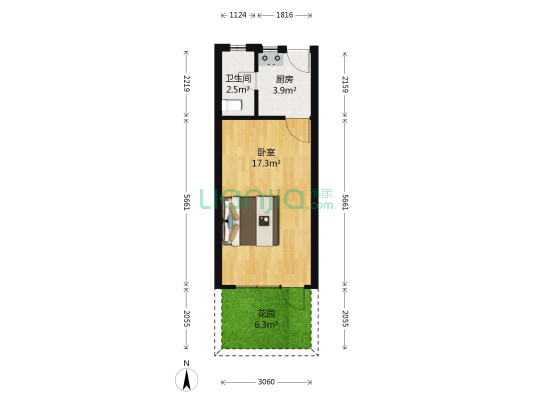 东安二村 1室0厅1卫 31平方