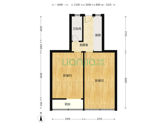 兰溪路231弄 2室1厅1卫 60平方