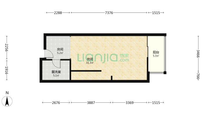 华侨城loft二手房实景图