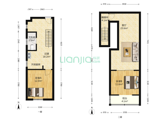 清和苑 2室1厅1卫 93平方