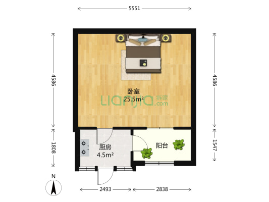 东太平庄 1室0厅0卫 29平方