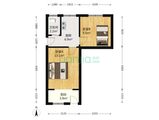 八宝前街72号大院 2室0厅1卫 47平方