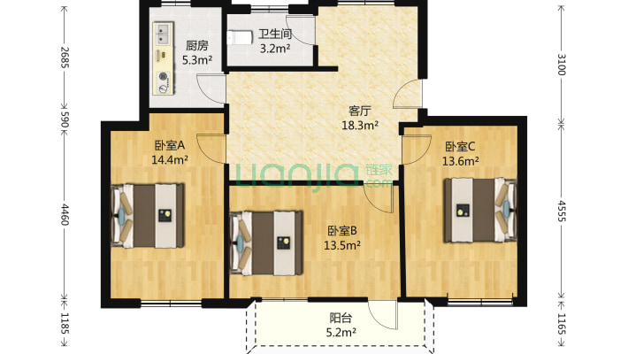 湖北省电力职工宿舍 二手房实景图