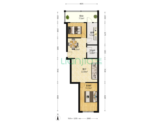 哈尔滨桦树小区c区房源|户型图|小区车位|交通地址详情分析(链家网)