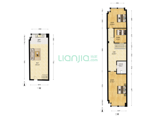 江安逸人居 3室1厅1卫 101平方