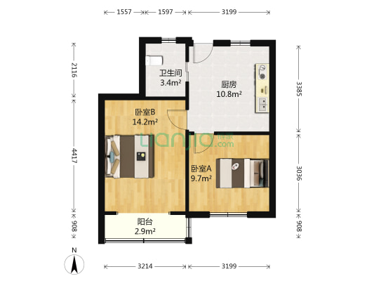 广中路146号 2室0厅1卫 52平方