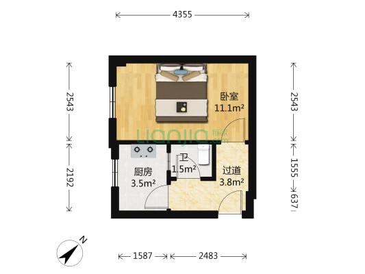 义祥里小区 1室0厅1卫 27平方