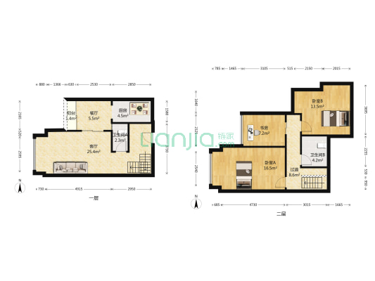东海星洲 3室2厅2卫 74平方