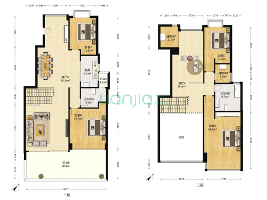德尚世家 4室2厅2卫 179平方