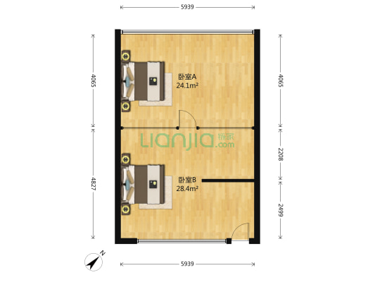 贵阳国际中心2号 2室0厅0卫 77平方