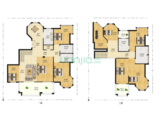 香缇世家 9室2厅4卫 370平方