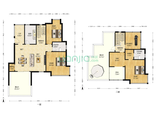 金地格林世界(布鲁斯郡) 5室1厅2卫 163平方