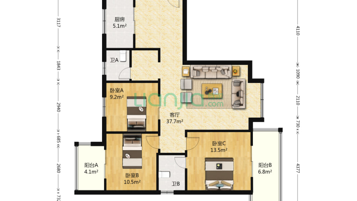 合融锦城二期合融桃源二手房实景图