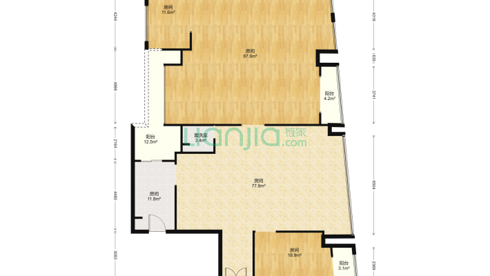 复地金融岛湾流锦宫二手房实景图