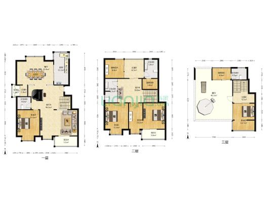 云锦美地合锦苑 4室3厅4卫 240平方