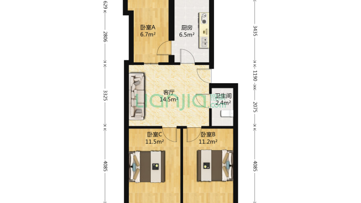 宏煜小区机械家属楼二手房实景图