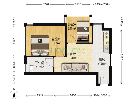 西城年华户型图