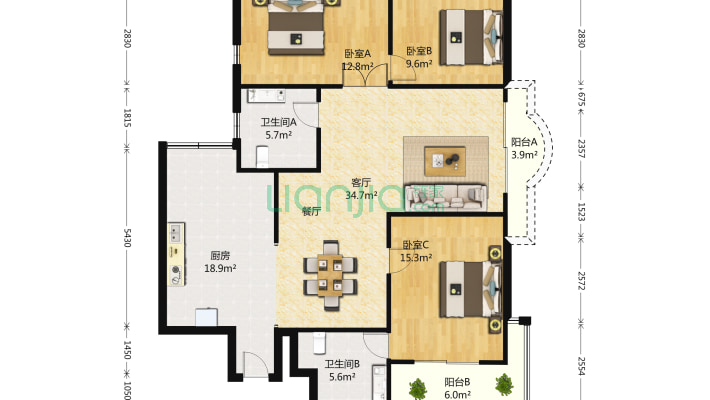巴洛克宫廷二手房实景图