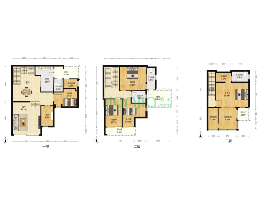 雅居乐花园雅湖居 7室1厅4卫 173平方