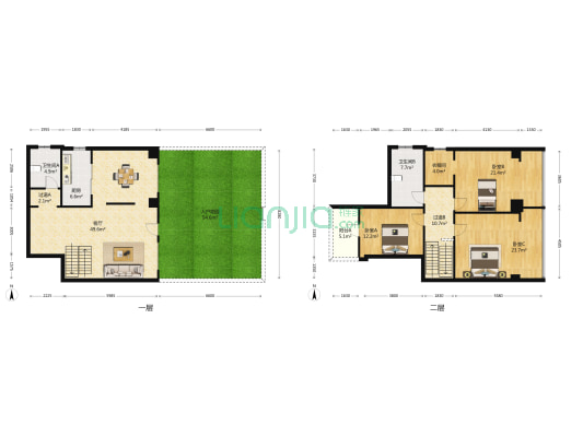 新景国际外滩 3室1厅2卫 100平方