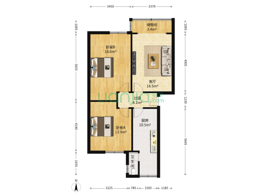 青龙路290号 2室1厅1卫 79平方