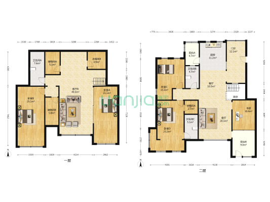 力旺塞歌维亚 5室3厅3卫 171平方