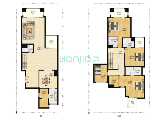 丽高王府 4室2厅4卫 276平方