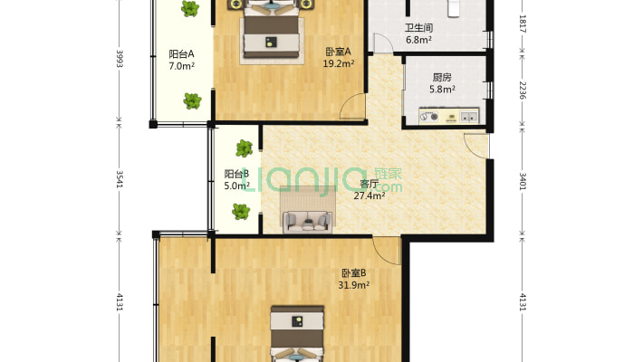 东安花苑二手房实景图
