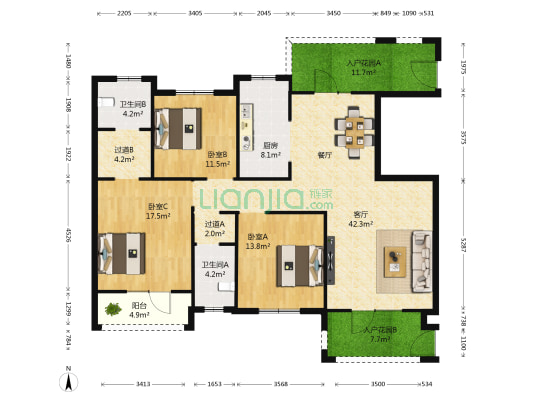联投广场户型图