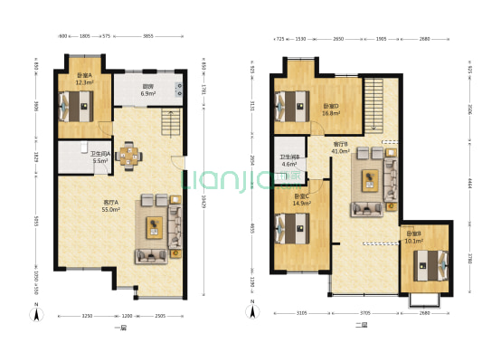 和润佳园 4室2厅2卫 203平方