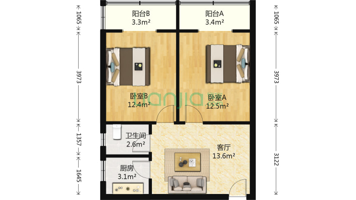 付家坡一路1号二手房实景图