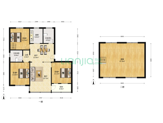 超峰小区 3室2厅2卫 117平方