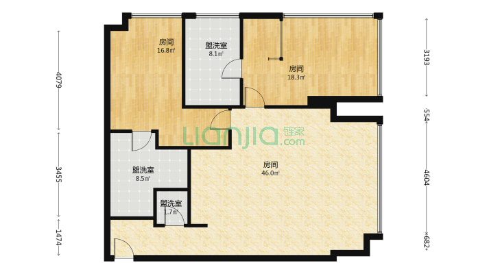 世豪翡丽二手房实景图