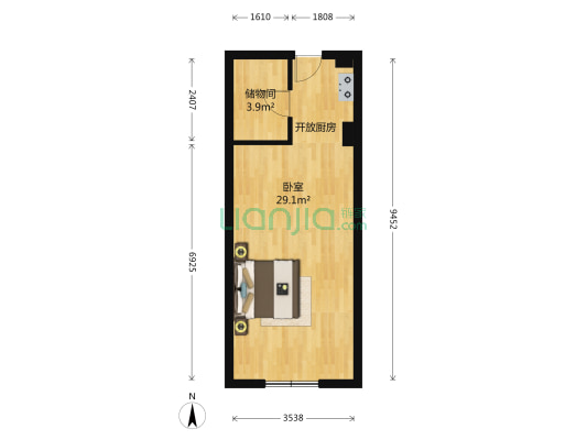 加州洋房 1室0厅0卫 50平方