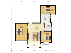 念珊瑚+天台岗+南坪万达小三房领包入住-重庆万达广场锋邸户型图