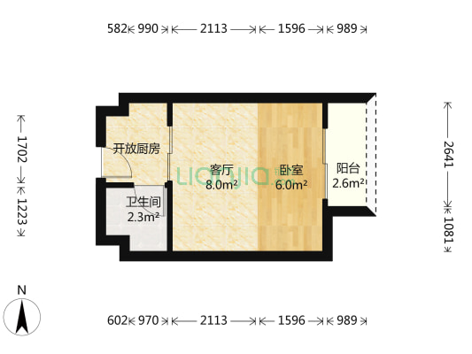 TATA公寓 1室1厅1卫 31平方