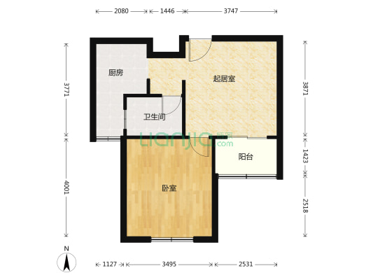 滨浦新苑七村 1室1厅1卫 59平方