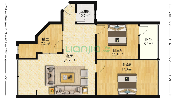 乌当区民政局新住宅楼二手房实景图