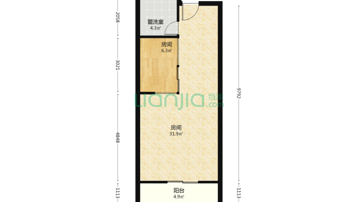 底特律财富天地二手房实景图