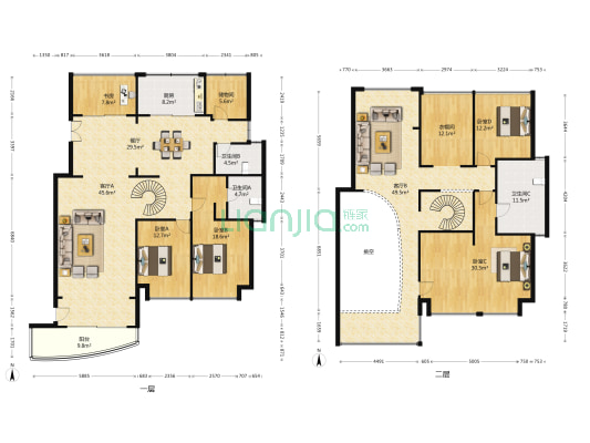 合景峰汇七期 5室3厅3卫 236平方